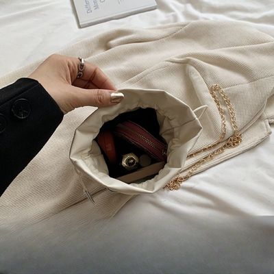 夏のファッション キャンディー カラー バケット バッグ ピアスチェーン ショルダー スリング バッグ 女性用