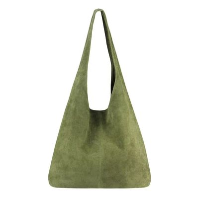 本物 スウェード レザー 肩袋 イタリアン レザー 優れた工芸品