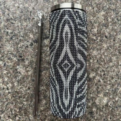 Rhinestone Bling Diamond Glitter ステンレスステール 熱タンブラー コーヒー・ティー・ウォーター ビール 蓋とストローが含まれます
