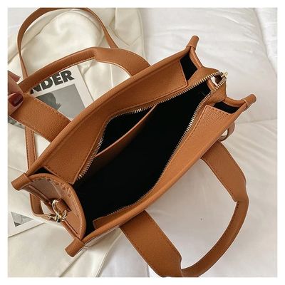 ブラウン 絶対保証 女性 スリング ショルダーバッグ 固い色 レディース トートバッグ 女性用 トレンド スタイリッシュ ハンドバッグ