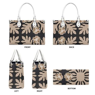 ハワイ製 PU レザー ビジネス ハンドバッグ カスタマイズされた色とヴィンテージ クロスボディ バッグ