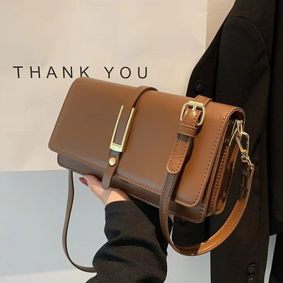 女性用 PU レザー ショルダーバッグ ファッションドレス スタイル 2本帯 防水