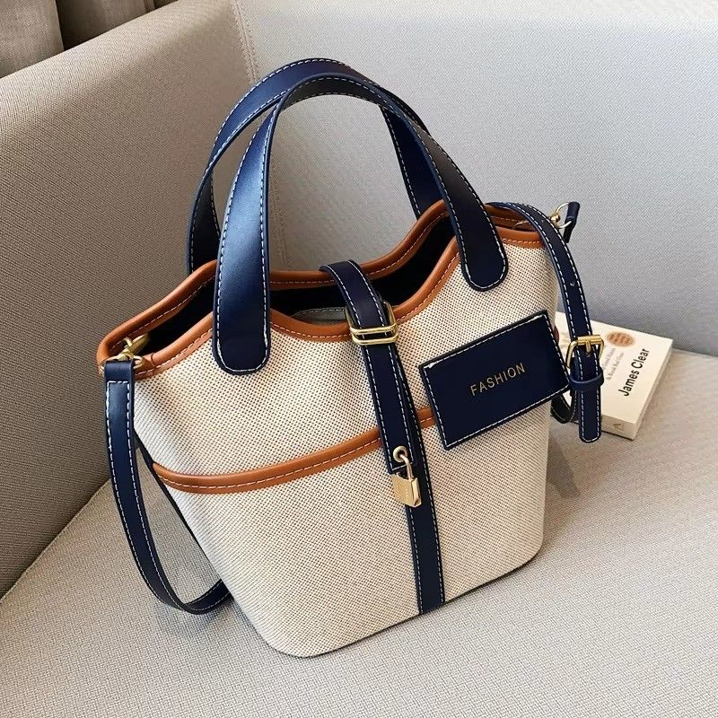 オールシーズン バスケット クロスボディ バッグ レザー 豪華 ハンドバッグ 女性用 ショルダー トート