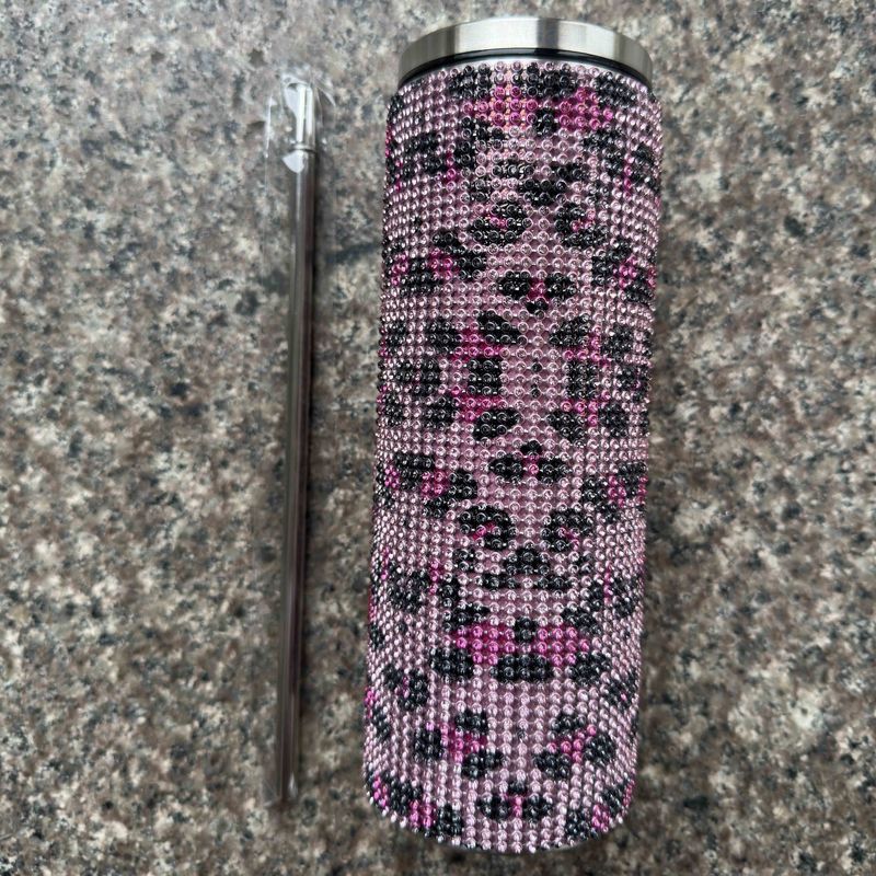 Rhinestone Bling Diamond Glitter ステンレスステール 熱タンブラー コーヒー・ティー・ウォーター ビール 蓋とストローが含まれます